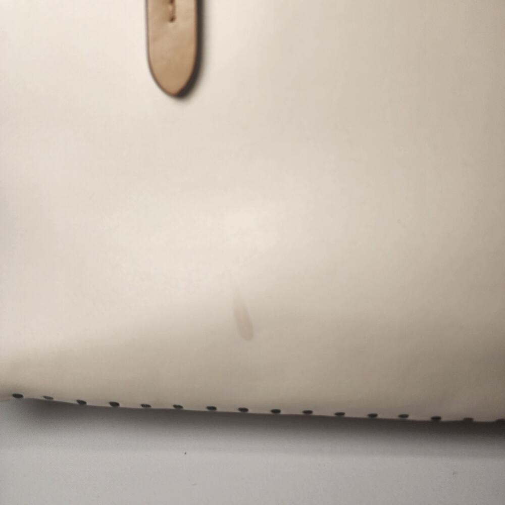 Coach 29256 Cooper Carryall Rivets Chalk Beechwood Glovetanned Leather - Picture 9 of 12